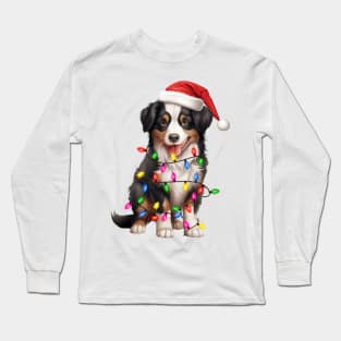 Christmas Miniature American Shepherd Long Sleeve T-Shirt